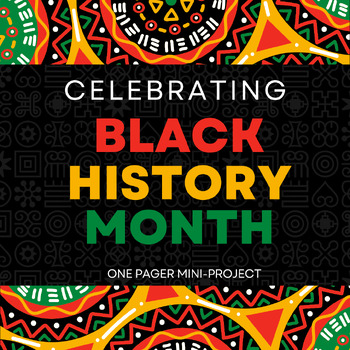 Preview of Black History Month _ One Pager Research Mini-Project