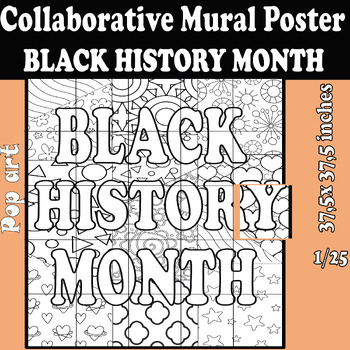 Black History Month activities Bulletin Board Collaborative mural ...