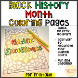Black History Month adult teen kids coloring pages motivat