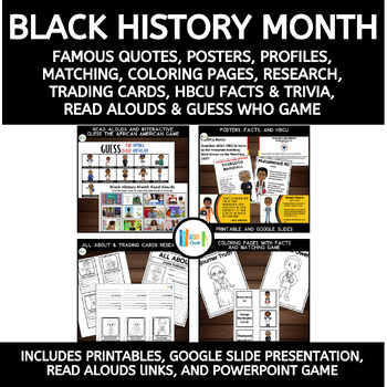 Preview of Black History Month and HBCU Activities, Presentation, Read Alouds, and Games