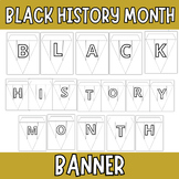 Black History Month bulletin board- pennants - BHM bunting