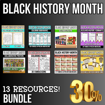 Preview of Black History Month bundle Activities: 13 Resources!