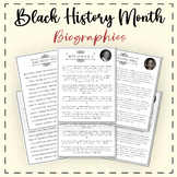 Black History Month // character Biography for for Kids to Learn