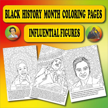 Black History Month Coloring Pages Influential Figures By The Golden 