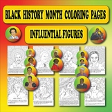 Black History Month coloring pages influential figures