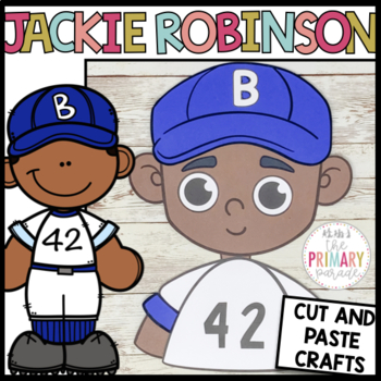 Preview of Black History Month craft | Jackie Robinson craft