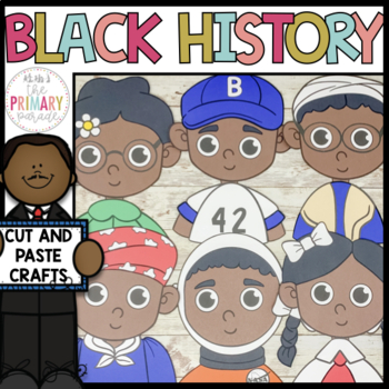 Preview of Black History Month craft bundle | Ruby Bridges craft | Rosa Parks craft