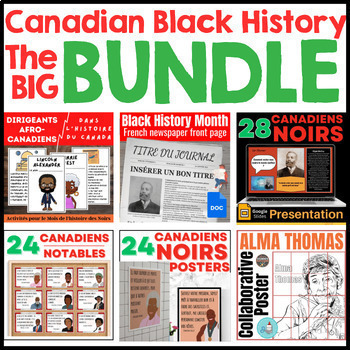 Preview of Black History Month in Canada Bundle, Bulletin Boards Ideas, Coloring Pages, D..