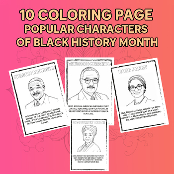 Black History Month popular characters of black history month Coloring ...