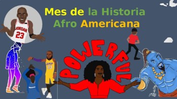 Preview of Black History Month + types of words in Spanish for beginners