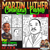 Black History - Martin Luther Mandala Coloring Pages