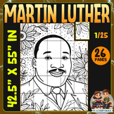 Black history - MLK collaborative poster coloring craft