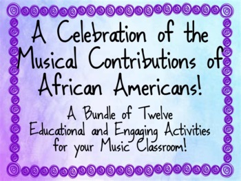 Preview of Celebrate the Musical Contributions of African Americans! (Distance Learning)