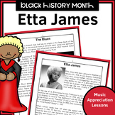 Black History Music Appreciation Worksheets | Etta James