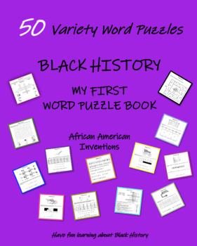 Preview of Black History - My First Word Puzzle Book - 50 Puzzles