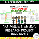 Black History Notable Person Research Project (Pair Pack)