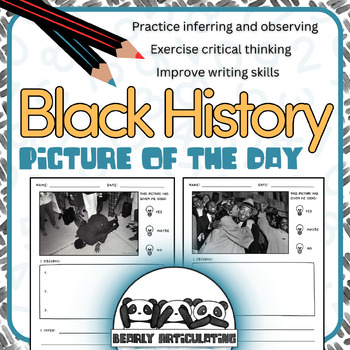 Preview of Black History Picture of the Day: Describing & Inferring Details