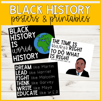 Preview of Black History Posters
