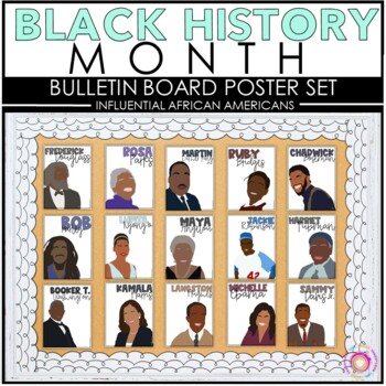 Preview of Black History Posters | African American Black History Month Bulletin Board