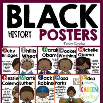 Preview of Black History Posters- Set 2