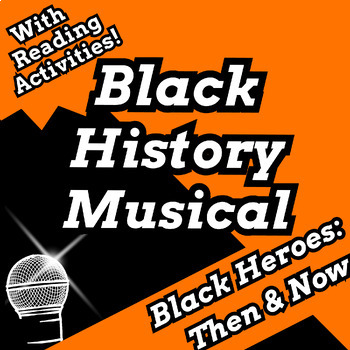 Preview of Black History Reading Activities with Musical Play and Rap Songs Bundle