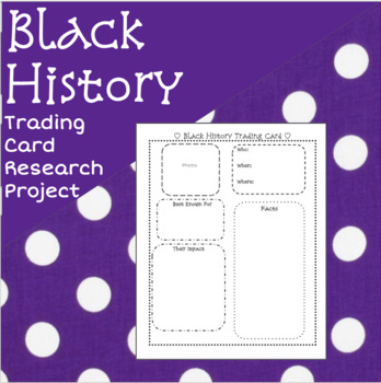 Preview of Black History Research Project-3rd, 4th, 5th Grade {Digital}