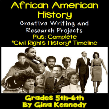 Preview of Black History Projects, Creative Writing and Activities, Timeline