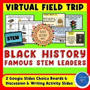 Preview of Black History STEM Virtual Field Trip Activity| Famous People Inventor Scientist