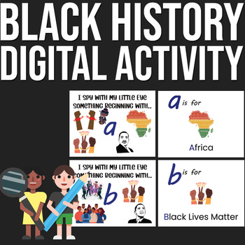 Preview of Black History Seek and Find Mats | Digital I Spy Riddles Guessing Game
