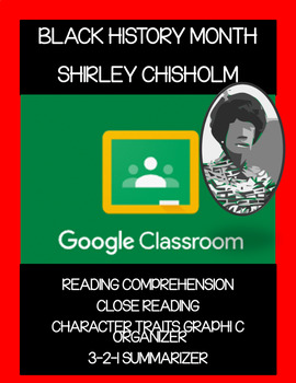 Preview of Black History (Shirley Chisholm)-GOOGLE CLASSROOM activity