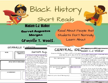 Preview of Black History Short Reads