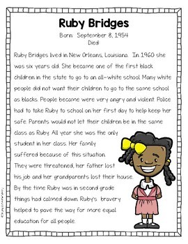 black history reading comprehension passages and activities tpt