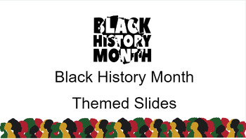 Preview of Black History Themed Google Slides-Simple (Editiable)