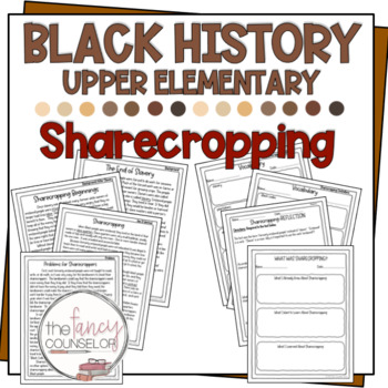 Preview of Black History Upper Elementary Sharecropping after Civil War