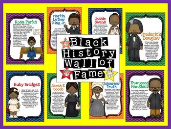 Preview of Black History Wall of Fame Bulletin Board