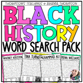 Black History Word Search Pack | Black History Month