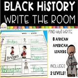 Black History Write the Room | Sensory Bin Activity