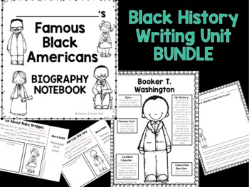 Preview of Black History Writing Unit Bundle