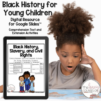 Preview of Black History for Young Children Digital Resource for Google Slides 