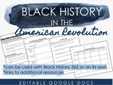 Black History in the American Revolution Worksheets