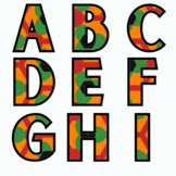 Black History month Alphabet letters