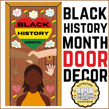 Preview of Black History month door decorations, BHM Bulletin boards, crafts& activities