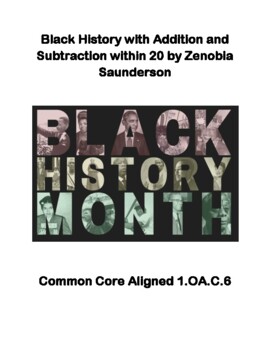 Preview of Black History with Addition and Subtraction within 20