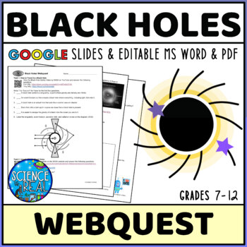 Preview of Black Holes Webquest