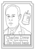 Black Inventor Charles Drew Coloring Page Black History Mo