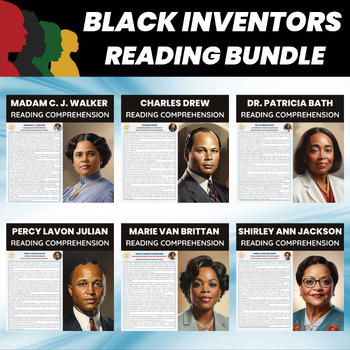 Preview of Black Inventors Reading for Black History Month | Black Scientists STEM