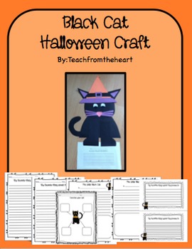 Preview of Black Kitty Cat- A Halloween Craft