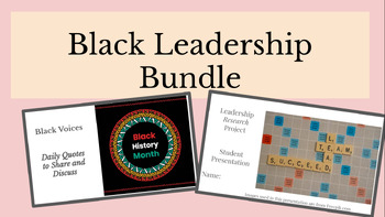 Preview of Black Leadership Bundle