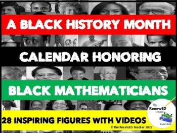 Preview of Black Mathematicians' Calendar
