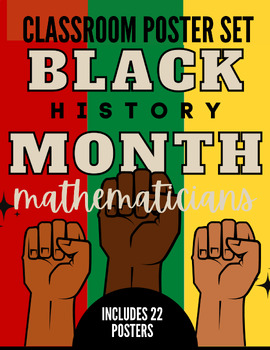 Preview of Black Mathematician Posters (SET OF 20)